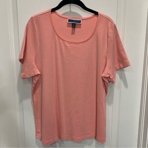 Karen Scott 1X Peach Top